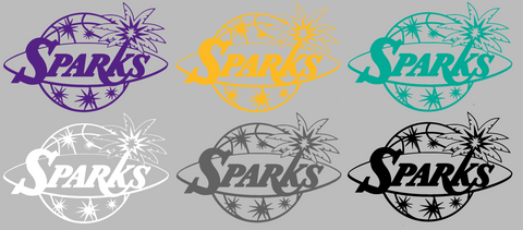 Los Angeles Sparks Retro Throwback Logo Premium DieCut Vinyl Decal PICK COLOR & SIZE