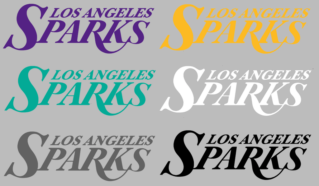 Los Angeles Sparks Team Name Logo Premium DieCut Vinyl Decal PICK COLOR & SIZE