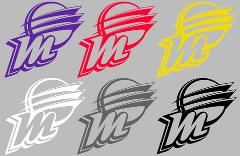 Phoenix Mercury Retro Throwback Logo Premium DieCut Vinyl Decal PICK COLOR & SIZE