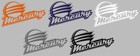Phoenix Mercury Team Logo Premium DieCut Vinyl Decal PICK COLOR & SIZE