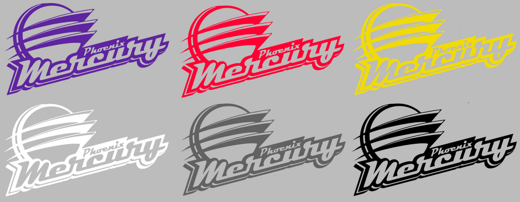 Phoenix Mercury Retro Throwback Logo Premium DieCut Vinyl Decal PICK COLOR & SIZE