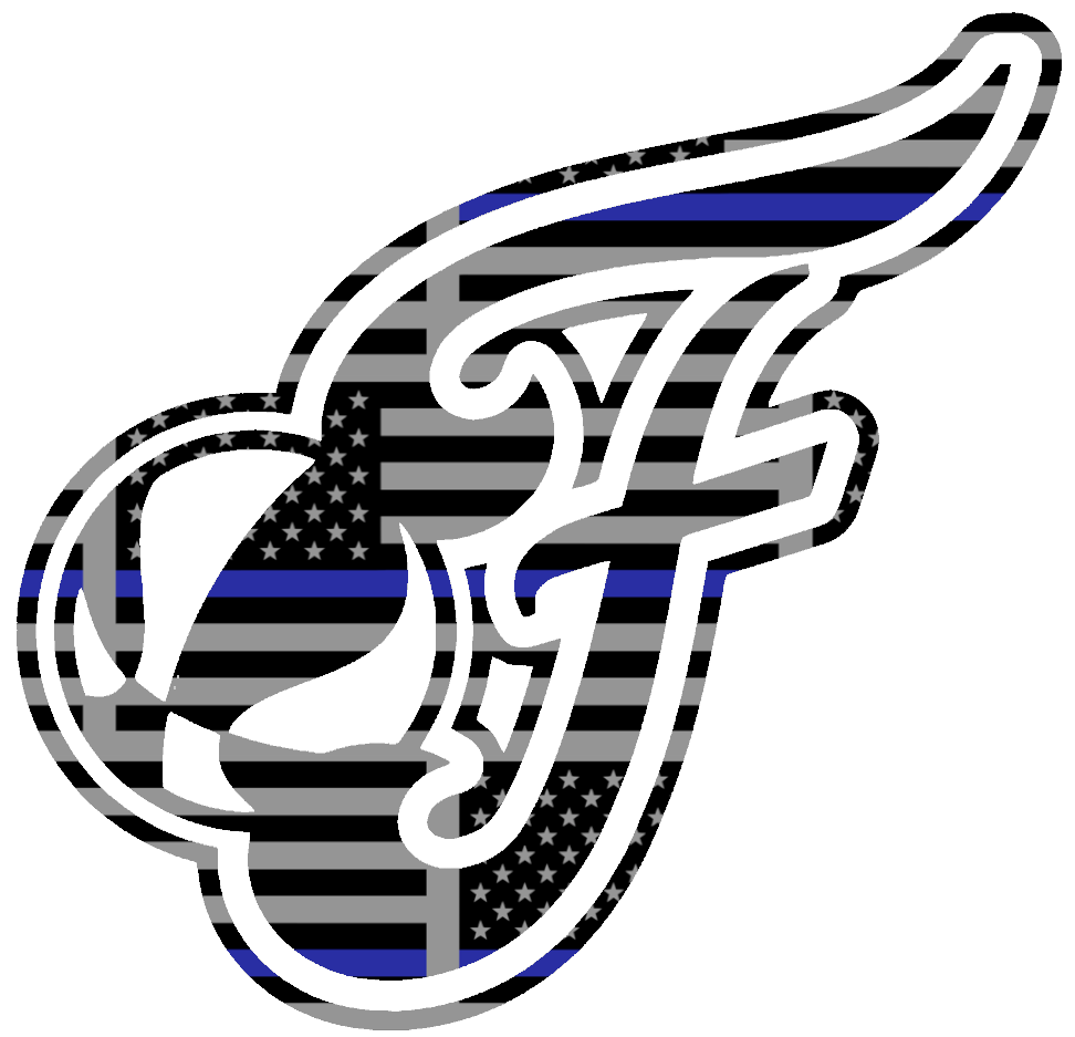 Indiana Fever Alternate Logo Thin Blue Line American Flag Premium DieCut Vinyl Decal PICK SIZE