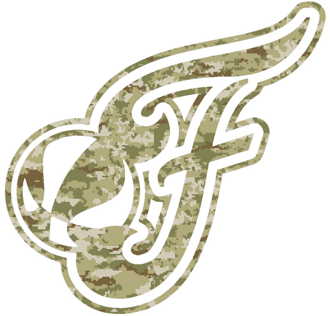 Indiana Fever Alternate Logo Salute to Service Camouflage Camo Vinyl Decal PICK SIZE