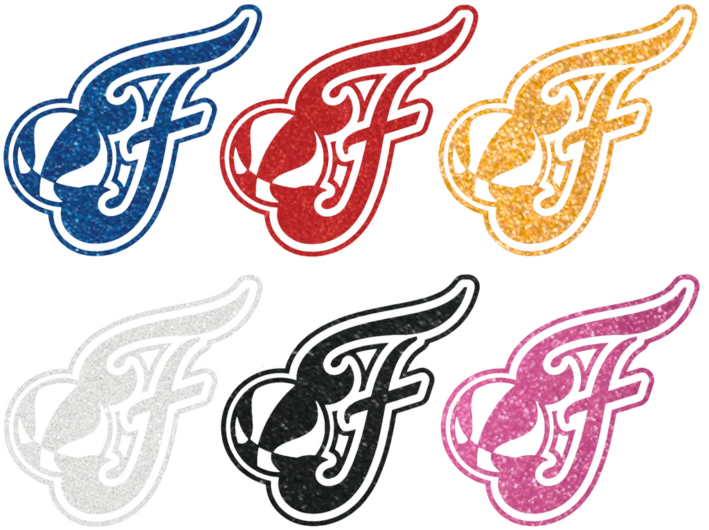 Indiana Fever Metallic Sparkle Alternate Logo Premium DieCut Vinyl Decal PICK COLOR & SIZE