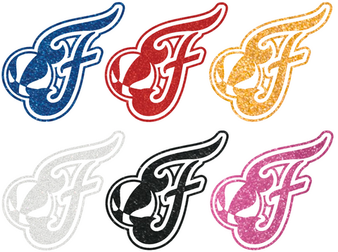 Indiana Fever Metallic Sparkle Alternate Logo Premium DieCut Vinyl Decal PICK COLOR & SIZE