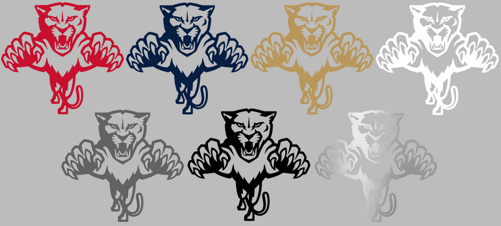 Florida Panthers Mascot Logo Premium DieCut Vinyl Decal PICK COLOR & SIZE
