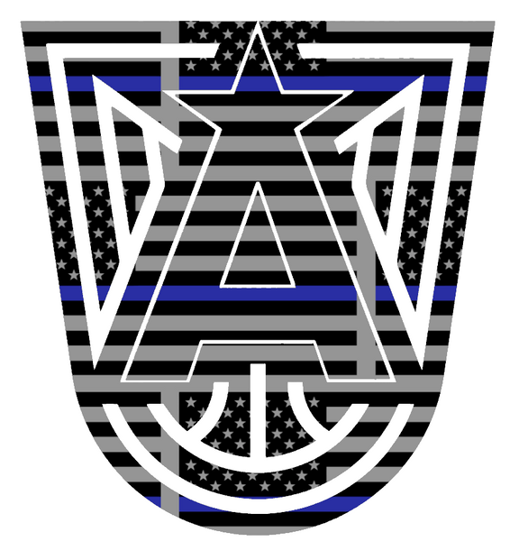 Atlanta Dream Team Logo Thin Blue Line American Flag Premium DieCut Vinyl Decal PICK SIZE