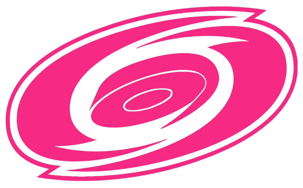 Carolina Hurricanes HOT PINK Team Logo Premium DieCut Vinyl Decal PICK SIZE