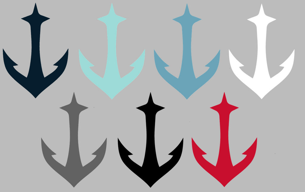 Seattle Kraken Anchor Logo Premium DieCut Vinyl Decal PICK COLOR & SIZE