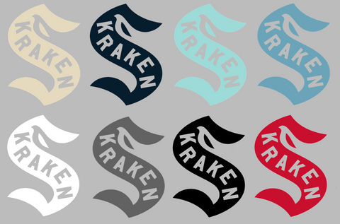 Seattle Kraken Winter Classic Logo Premium DieCut Vinyl Decal PICK COLOR & SIZE