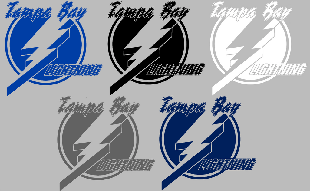 Tampa Bay Lightning Retro Throwback Logo Premium DieCut Vinyl Decal PICK COLOR & SIZE