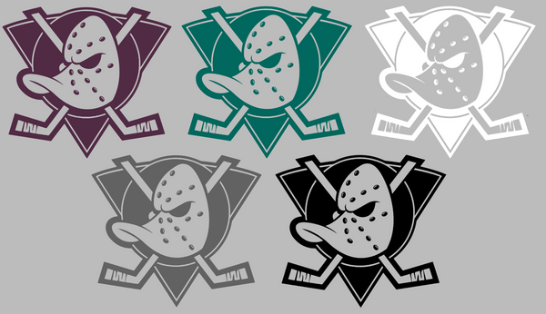 Anaheim Ducks Retro Throwback Logo Premium DieCut Vinyl Decal PICK COLOR & SIZE