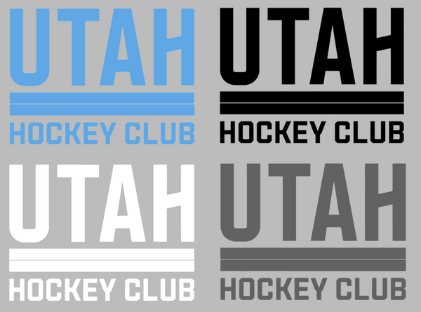 Utah Hockey Club Team Name Logo Premium DieCut Vinyl Decal PICK COLOR & SIZE
