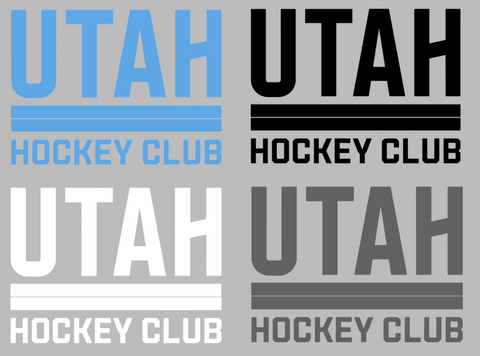 Utah Hockey Club Team Name Logo Premium DieCut Vinyl Decal PICK COLOR & SIZE