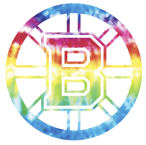 Boston Bruins Team Logo Crucial Catch Cancer Tie Dye Vinyl Decal PICK SIZE