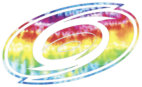 Carolina Hurricanes Team Logo Crucial Catch Cancer Tie Dye Vinyl Decal PICK SIZE