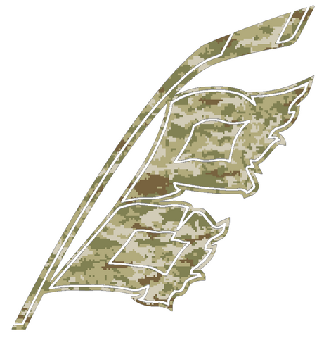 Carolina Hurricanes Alternate Logo Salute to Service Camouflage Camo Vinyl Decal PICK SIZE