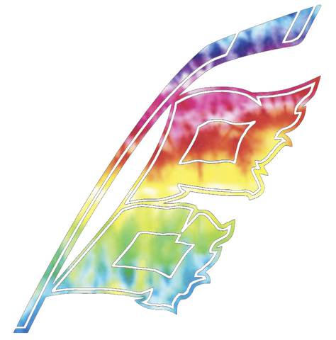 Carolina Hurricanes Alternate Logo Crucial Catch Cancer Tie Dye Vinyl Decal PICK SIZE