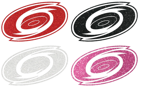 Carolina Hurricanes Metallic Sparkle Team Logo Premium DieCut Vinyl Decal PICK COLOR & SIZE
