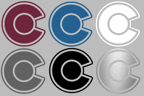 Colorado Avalanche Alternate Logo Premium DieCut Vinyl Decal PICK COLOR & SIZE
