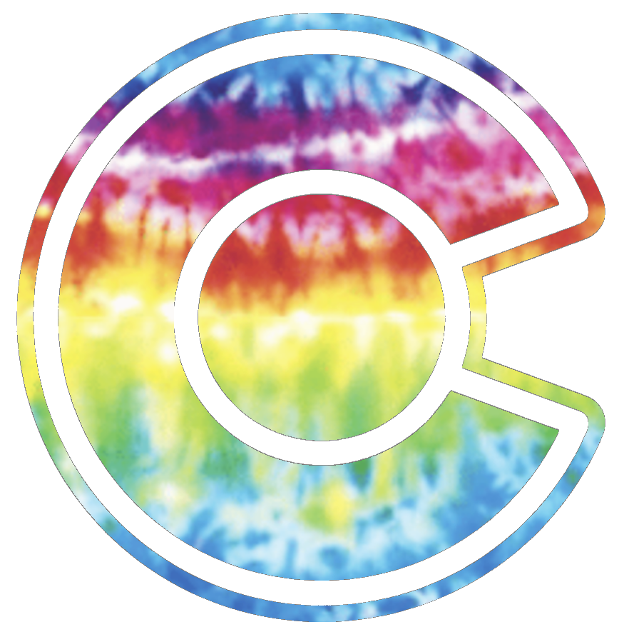 Colorado Avalanche Alternate Logo Crucial Catch Cancer Tie Dye Vinyl Decal PICK SIZE