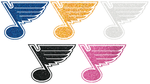 St Louis Blues Metallic Sparkle Team Logo Premium DieCut Vinyl Decal PICK COLOR & SIZE