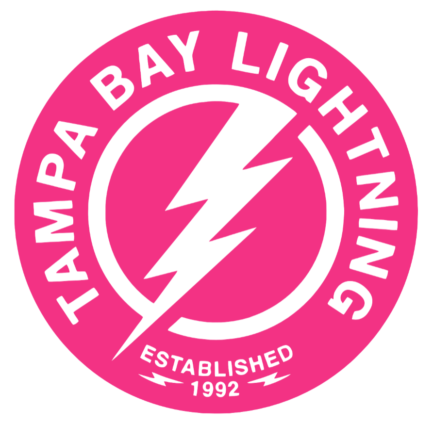 Tampa Bay Lightning HOT PINK Alternate Logo Premium DieCut Vinyl Decal PICK SIZE