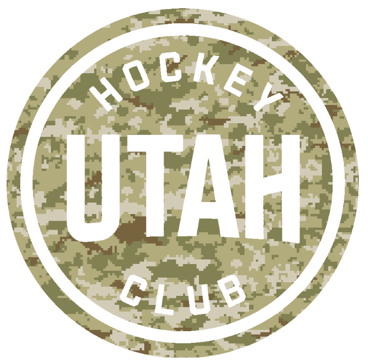 Utah Hockey Club Team Logo Salute to Service Camouflage Camo Vinyl Decal PICK SIZE