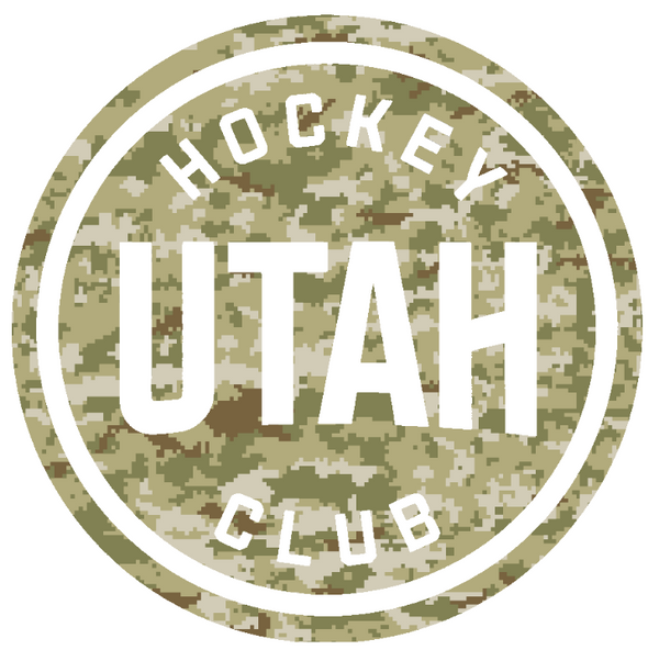 Utah Hockey Club Team Logo Salute to Service Camouflage Camo Vinyl Decal PICK SIZE