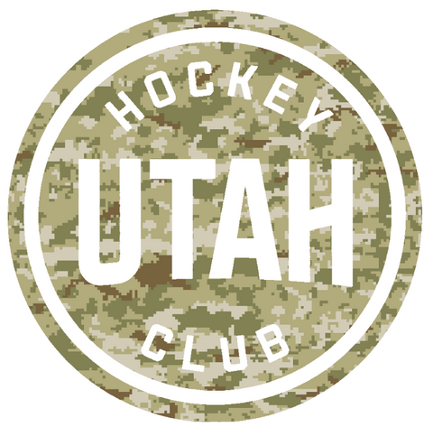 Utah Hockey Club Team Logo Salute to Service Camouflage Camo Vinyl Decal PICK SIZE