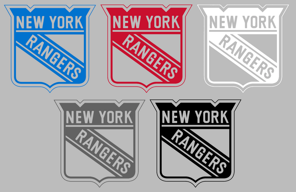 New York Rangers Retro Throwback Logo Premium DieCut Vinyl Decal PICK COLOR & SIZE