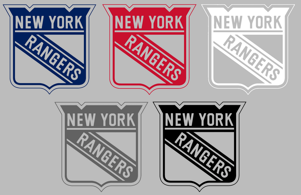 New York Rangers Retro Throwback Logo Premium DieCut Vinyl Decal PICK COLOR & SIZE