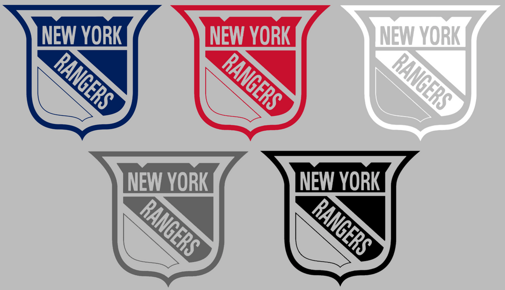 New York Rangers Retro Throwback Logo Premium DieCut Vinyl Decal PICK COLOR & SIZE