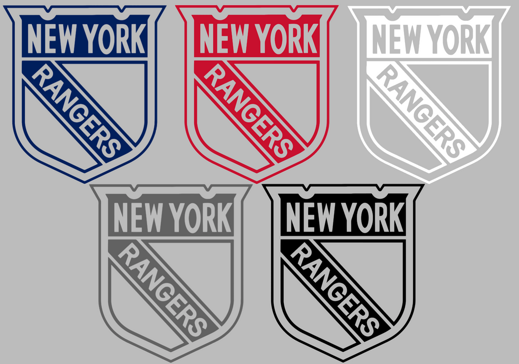 New York Rangers Retro Throwback Logo Premium DieCut Vinyl Decal PICK COLOR & SIZE