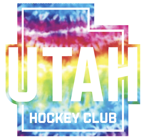 Utah Hockey Club Alternate Logo Crucial Catch Cancer Tie Dye Vinyl Decal PICK SIZE