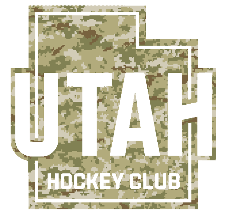 Utah Hockey Club Alternate Logo Salute to Service Camouflage Camo Vinyl Decal PICK SIZE