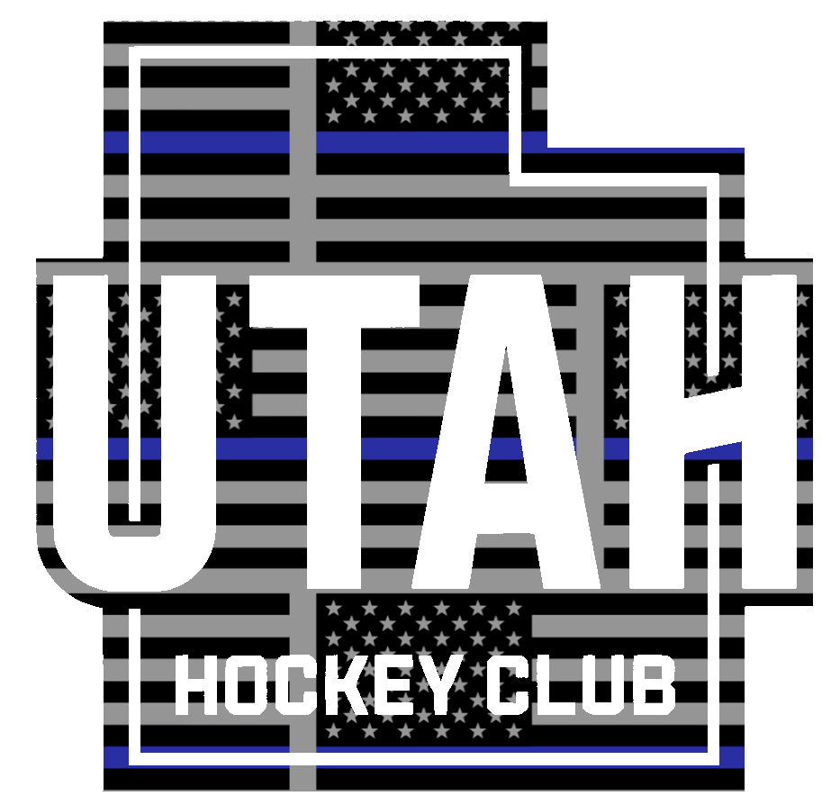 Utah Hockey Club Alternate Logo Thin Blue Line American Flag Premium DieCut Vinyl Decal PICK SIZE