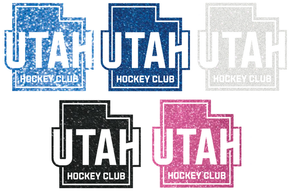 Utah Hockey Club Metallic Sparkle Alternate Logo Premium DieCut Vinyl Decal PICK COLOR & SIZE