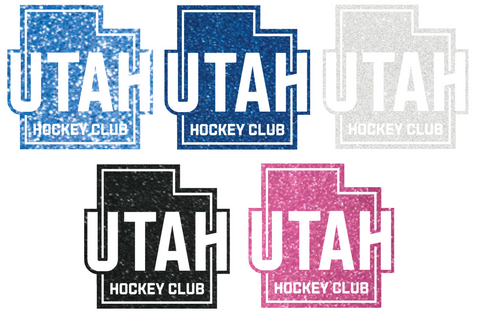 Utah Hockey Club Metallic Sparkle Alternate Logo Premium DieCut Vinyl Decal PICK COLOR & SIZE