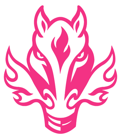 Calgary Flames HOT PINK Alternate Logo Premium DieCut Vinyl Decal PICK SIZE