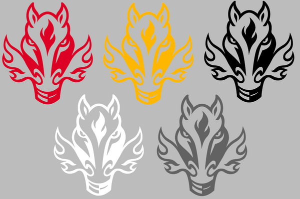Calgary Flames Alternate Logo Premium DieCut Vinyl Decal PICK COLOR & SIZE