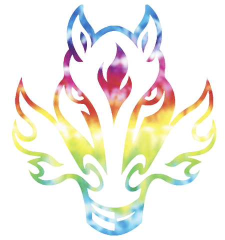 Calgary Flames Alternate Logo Crucial Catch Cancer Tie Dye Vinyl Decal PICK SIZE