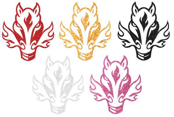 Calgary Flames Metallic Sparkle Alternate Logo Premium DieCut Vinyl Decal PICK COLOR & SIZE