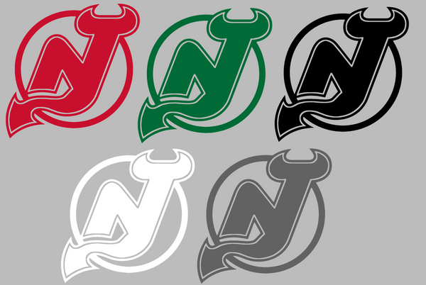 New Jersey Devils Retro Throwback Logo Premium DieCut Vinyl Decal PICK COLOR & SIZE