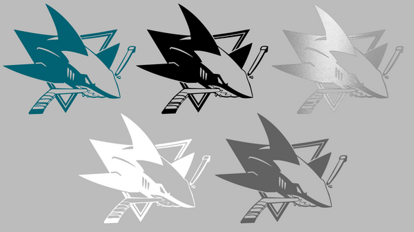 San Jose Sharks Team Logo Premium DieCut Vinyl Decal PICK COLOR & SIZE
