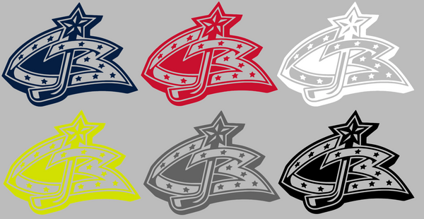 Columbus Blue Jackets Retro Throwback Logo Premium DieCut Vinyl Decal PICK COLOR & SIZE