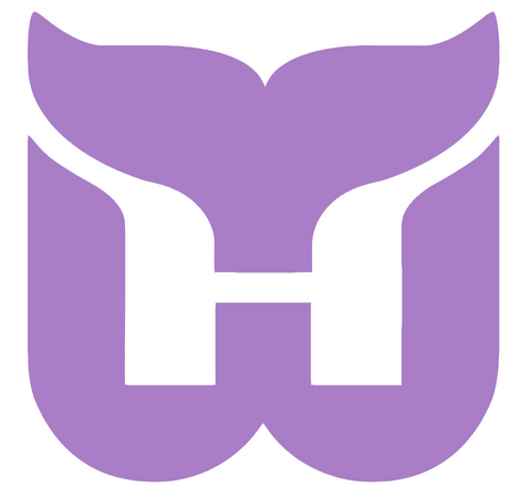 Hartford Whalers PURPLE CANCER AWARENESS Team Logo Premium DieCut Vinyl Decal PICK SIZE