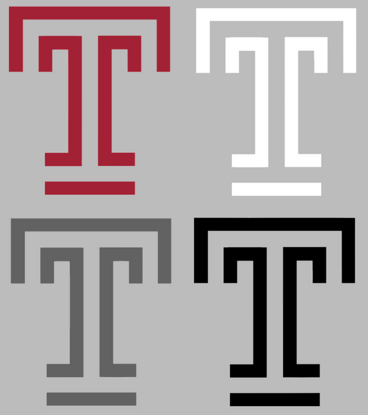 Temple Owls Team Logo Premium DieCut Vinyl Decal PICK COLOR & SIZE