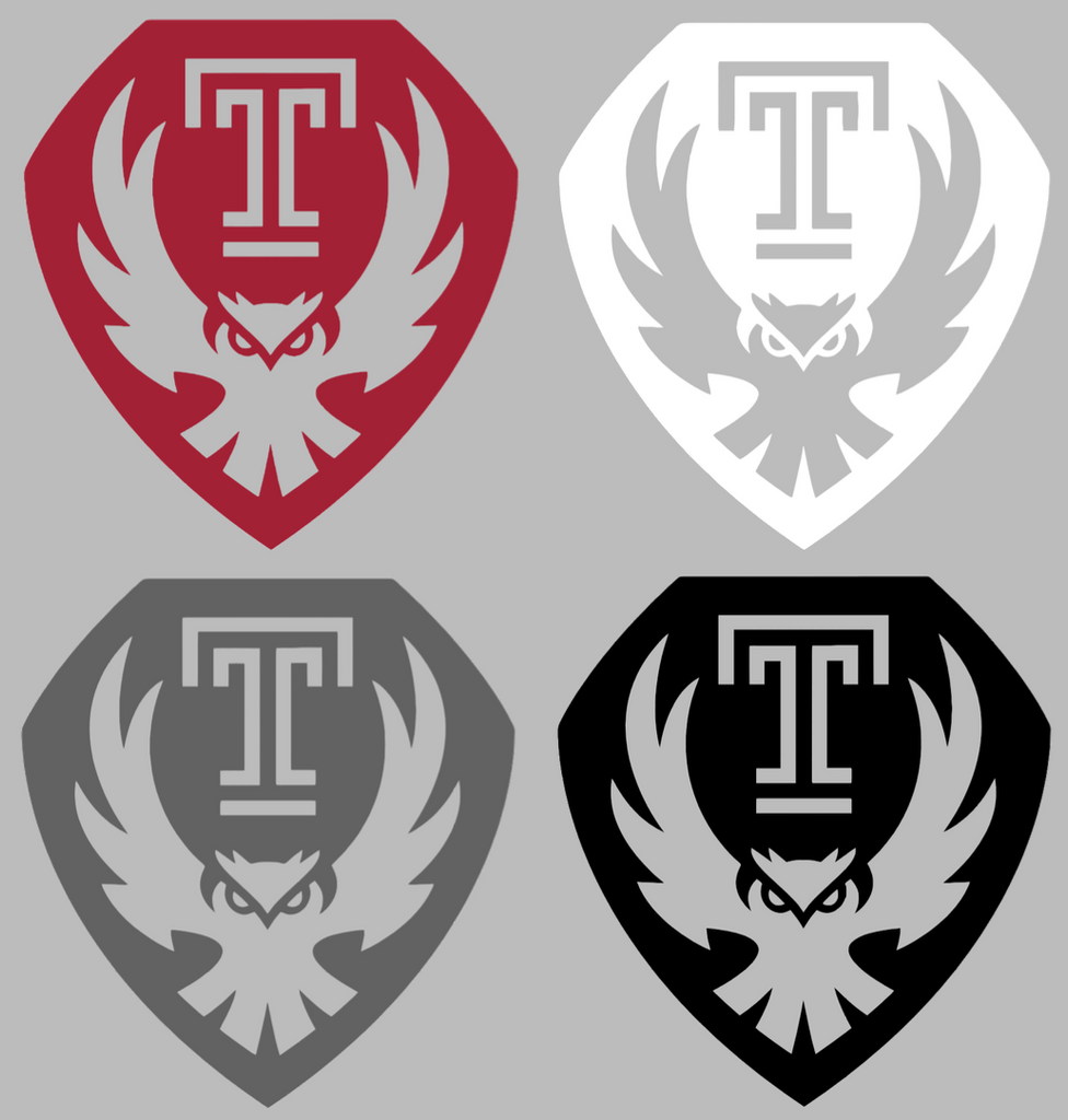 Temple Owls Alternate Logo Premium DieCut Vinyl Decal PICK COLOR & SIZE