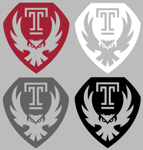 Temple Owls Alternate Logo Premium DieCut Vinyl Decal PICK COLOR & SIZE